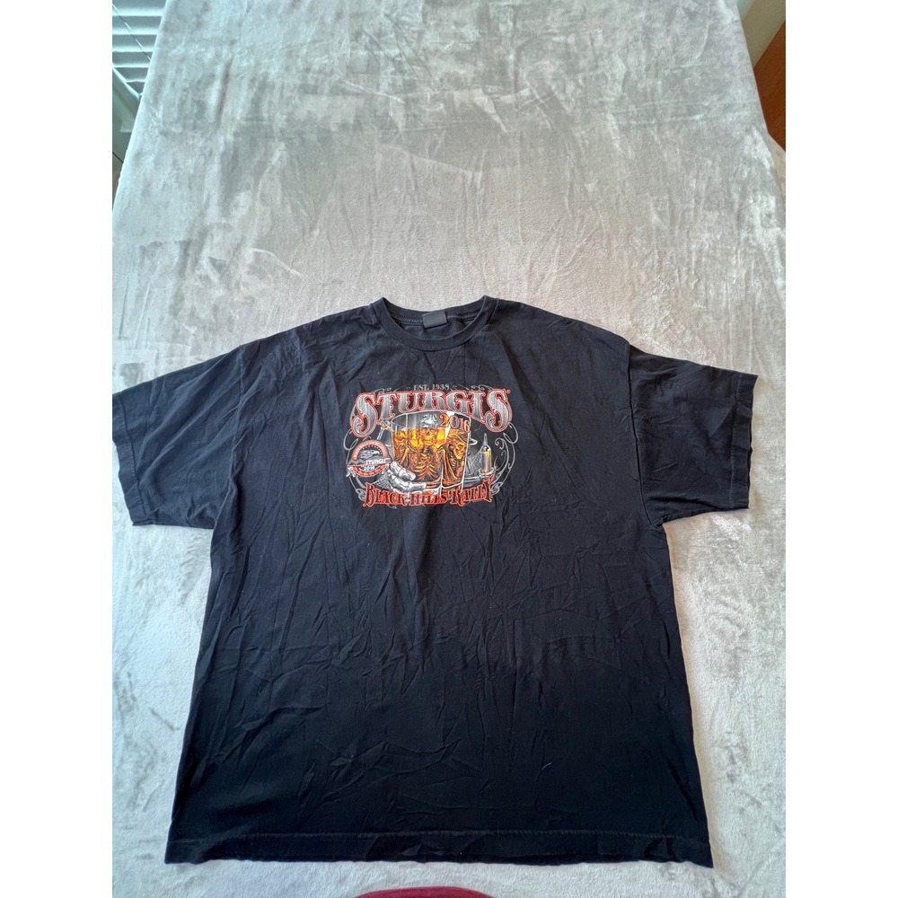 Hot Leathers T-Shirt Mens 3XL Black Sturgis 2016 Black Hills Rally